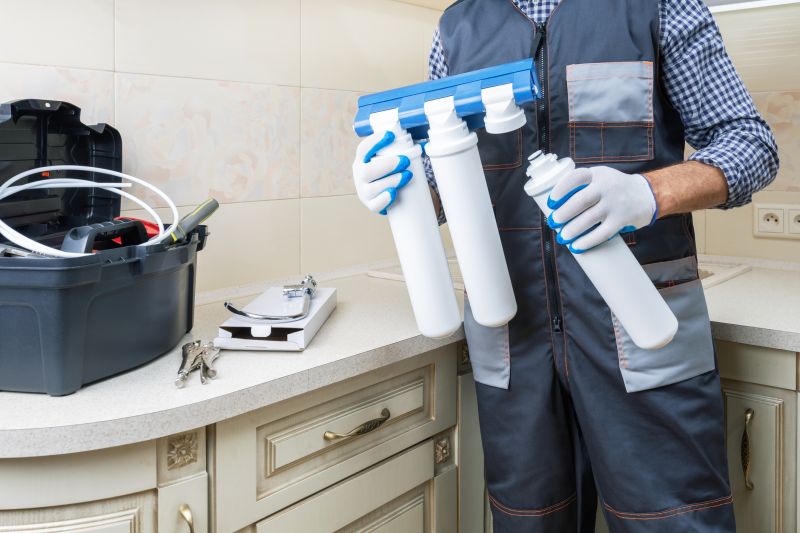 Water Softener System in a Kitchen Area